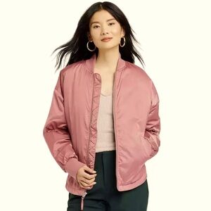 Pink NWT Water Resistant Bomber Jacket Women’s Size S